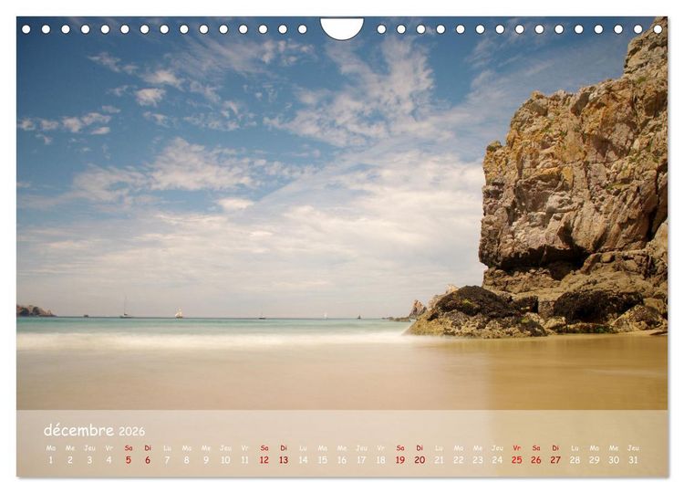 Produktbild: BRETAGNE La beaut&eacute; du Finist&egrave;re (Calendrier mural 2026 DIN A4 vertical), CALVENDO calendrier mensuel