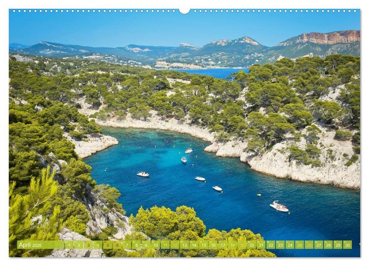 Produktbild: Lebendige Cote d'Azur: Die azurblaue K&uuml;ste (Wandkalender 2026 DIN A2 quer), CALVENDO Monatskalender