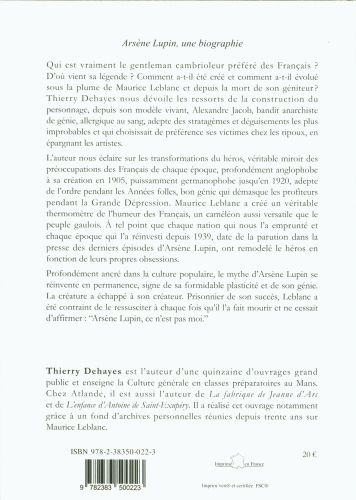 Produktbild: Ars&egrave;ne Lupin : une biographie