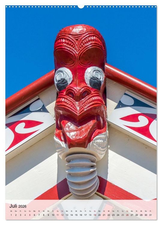 Produktbild: Neuseeland und die Cook Islands - Inseltr&auml;ume und Bergwelten (Wandkalender 2026 DIN A2 hoch), CALVENDO Monatskalender