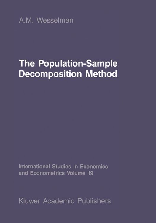 Produktbild: The Population-Sample Decomposition Method