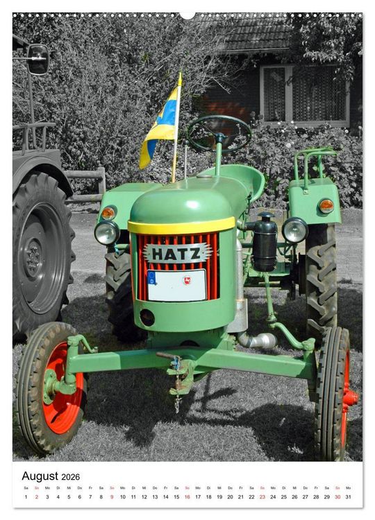 Produktbild: Alte Traktoren Nostalgie pur (hochwertiger Premium Wandkalender 2026 DIN A2 hoch), Kunstdruck in Hochglanz
