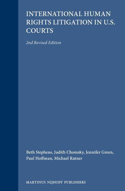 Produktbild: International Human Rights Litigation in U.S. Courts