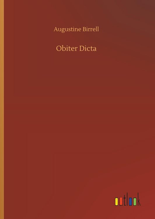 Produktbild: Obiter Dicta