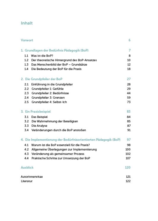 Produktbild: Bed&uuml;rfnisorientierte P&auml;dagogik (BoP) verstehen, einordnen, anwenden