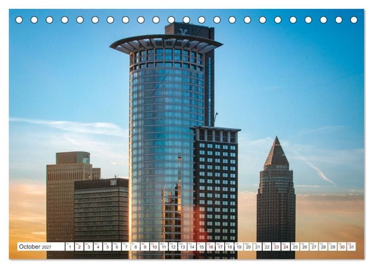 Produktbild: Frankfurt most beautiful places (Desk Calendar 2027 DIN A5 landscape), CALVENDO 12 Month DeskCalendar