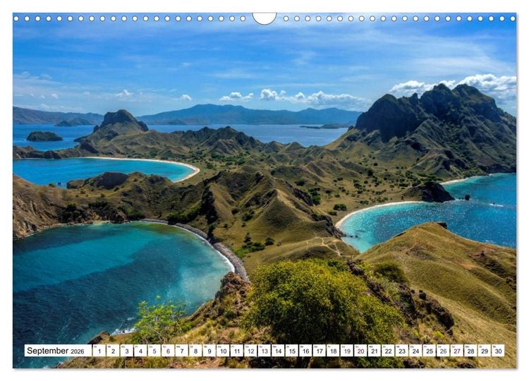Produktbild: Indonesien - Inselparadies Flores & Komodo (Wandkalender 2026 DIN A3 quer), CALVENDO Monatskalender