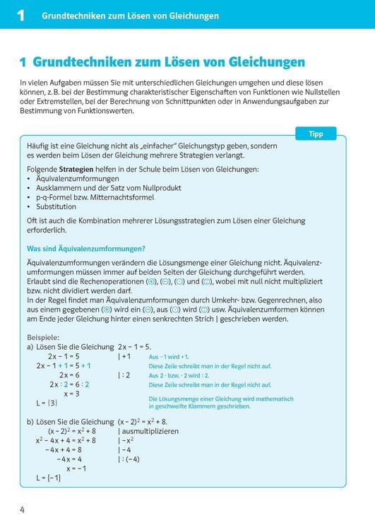 Produktbild: Klett Sicher im Abi 10-Minuten-Training Oberstufe Mathematik Gleichungen