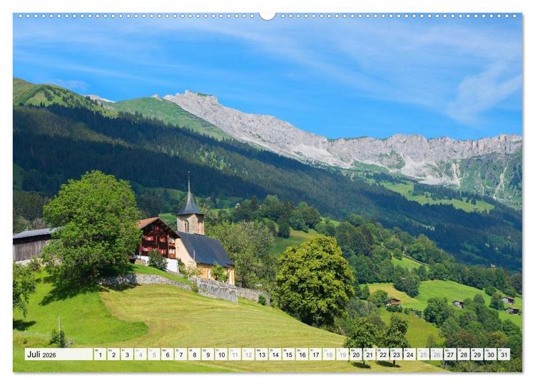 Produktbild: Graub&uuml;ndner Landschaften (Wandkalender 2026 DIN A2 quer), CALVENDO Monatskalender