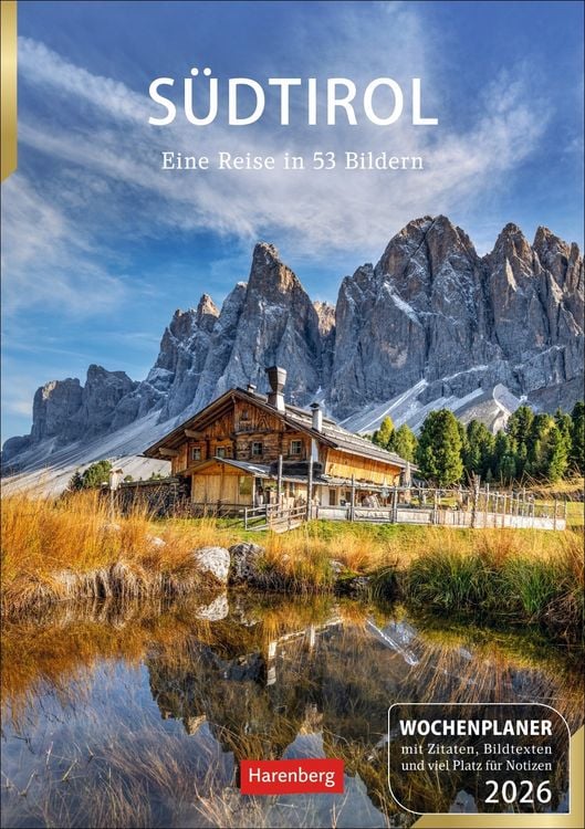 Produktbild: Südtirol Wochenplaner 2026 - Eine Reise in 53 Bildern