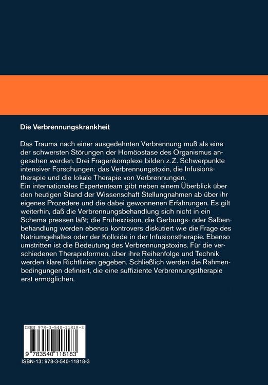 Produktbild: Die Verbrennungskrankheit