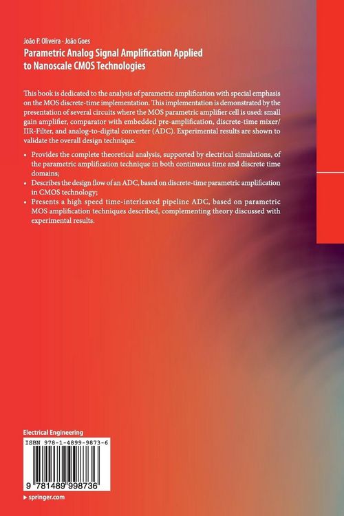 Produktbild: Parametric Analog Signal Amplification Applied to Nanoscale CMOS Technologies