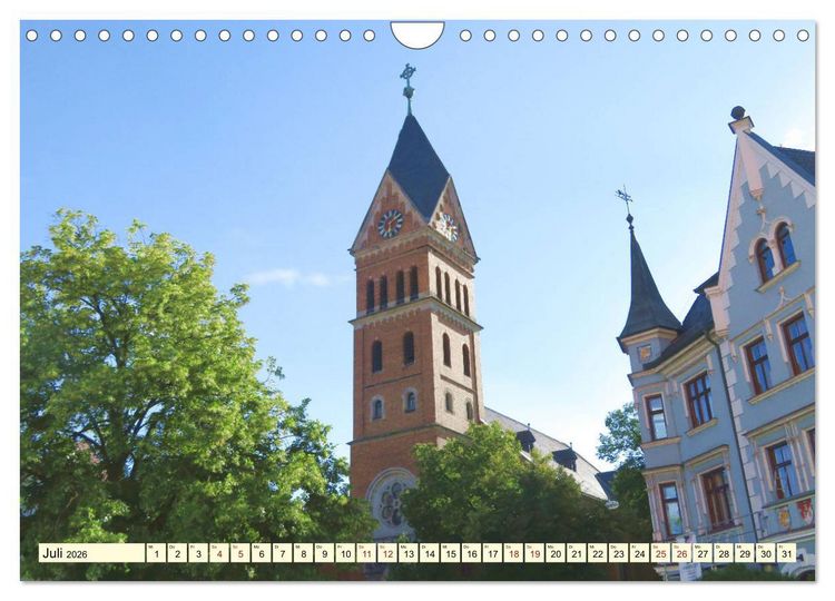 Produktbild: Unterwegs in Landshut (Wandkalender 2026 DIN A4 quer), CALVENDO Monatskalender