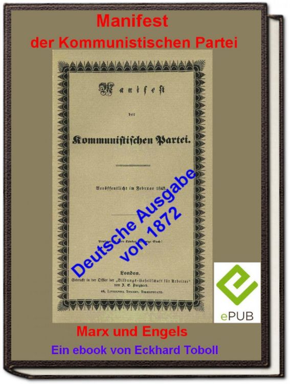 Produktbild: "Manifest der Kommunistischen Partei" (deutsche Ausgabe 1872)