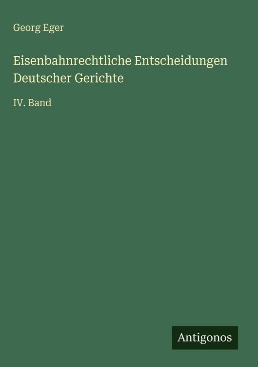 Produktbild: Eisenbahnrechtliche Entscheidungen Deutscher Gerichte