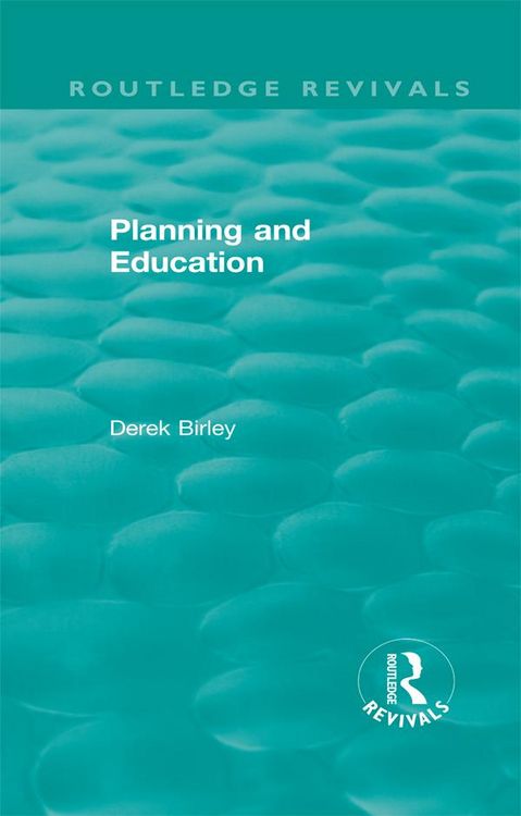 Produktbild: Routledge Revivals: Planning and Education (1972)