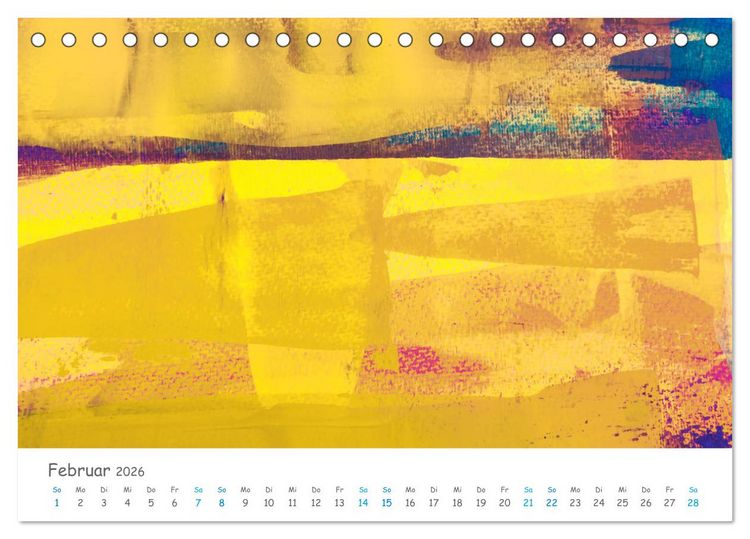 Produktbild: Colorpop - Joyful, abstract. multicolored (Tischkalender 2026 DIN A5 quer), CALVENDO Monatskalender