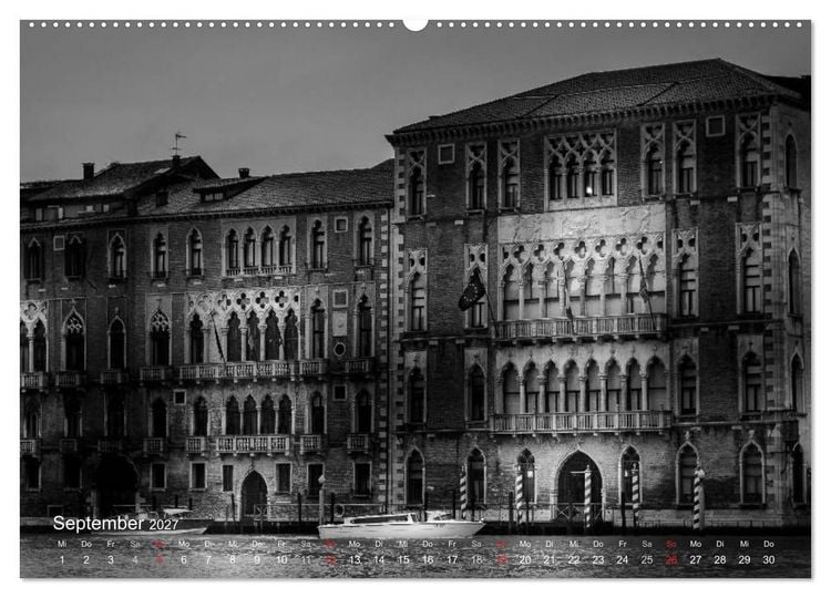 Produktbild: Venedig - Licht und Schatten (hochwertiger Premium Wandkalender 2027 DIN A2 quer), Kunstdruck in Hochglanz