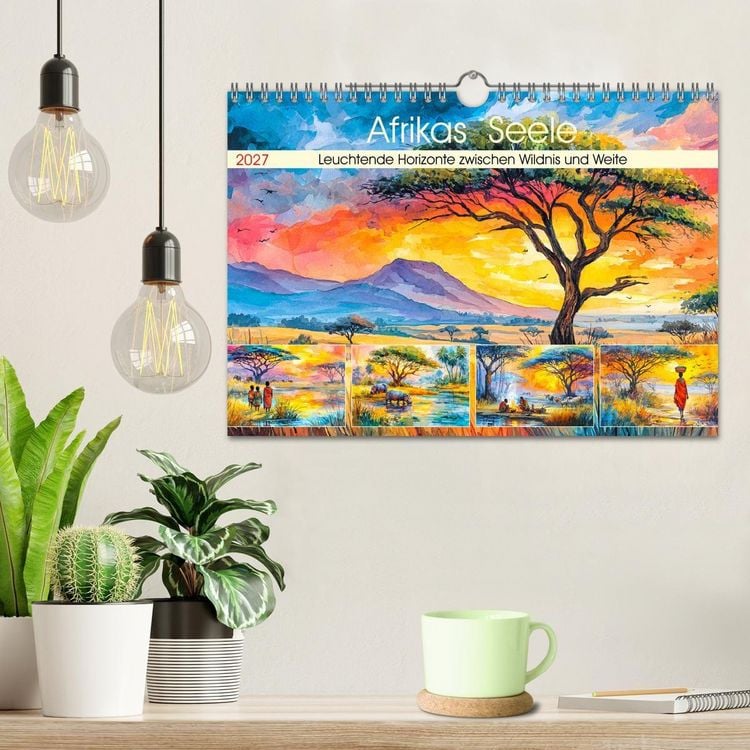 Produktbild: Afrikas Seele. Leuchtende Horizonte zwischen Wildnis und Weite (Wandkalender 2027 DIN A4 quer), CALVENDO Monatskalender