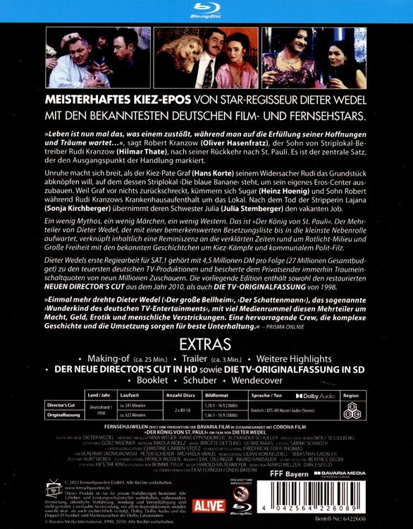 Produktbild: Der K&ouml;nig von St. Pauli - Der komplette Sechsteiler (ARD Director's Cut in HD + SAT.1 Originalfassung in SD) (Fernsehjuwelen) [2 BRs]