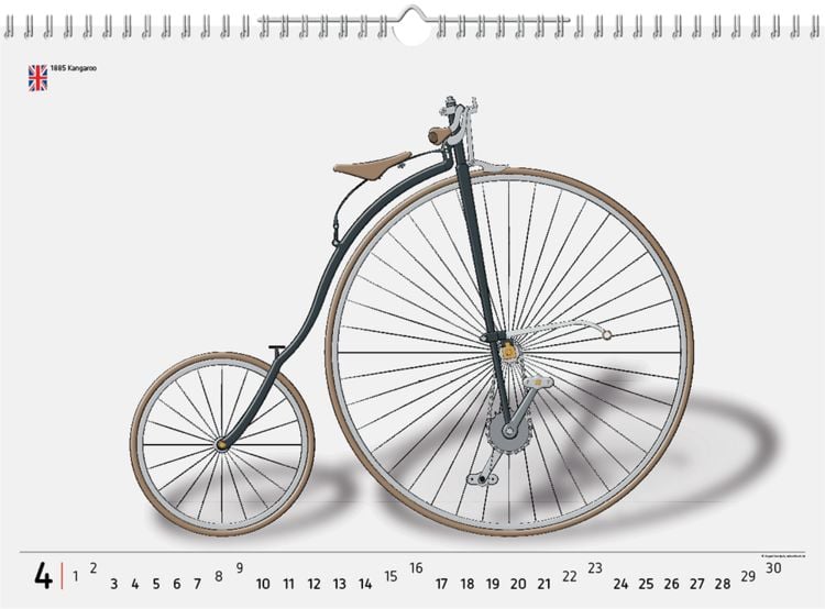 Produktbild: 2023, 12 Fahrradklassiker, Wandkalender