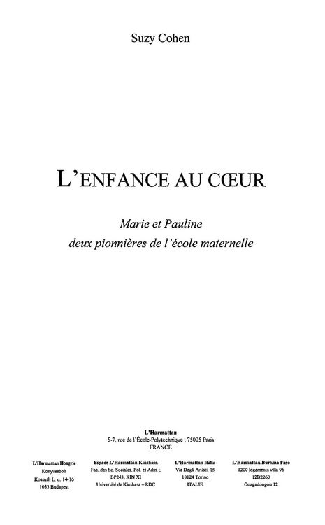 Produktbild: Enfance au cour: marie et pauline deux p