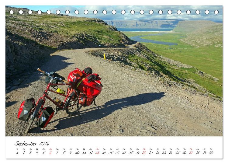 Produktbild: Abenteuer Radreisen (Tischkalender 2026 DIN A5 quer), CALVENDO Monatskalender