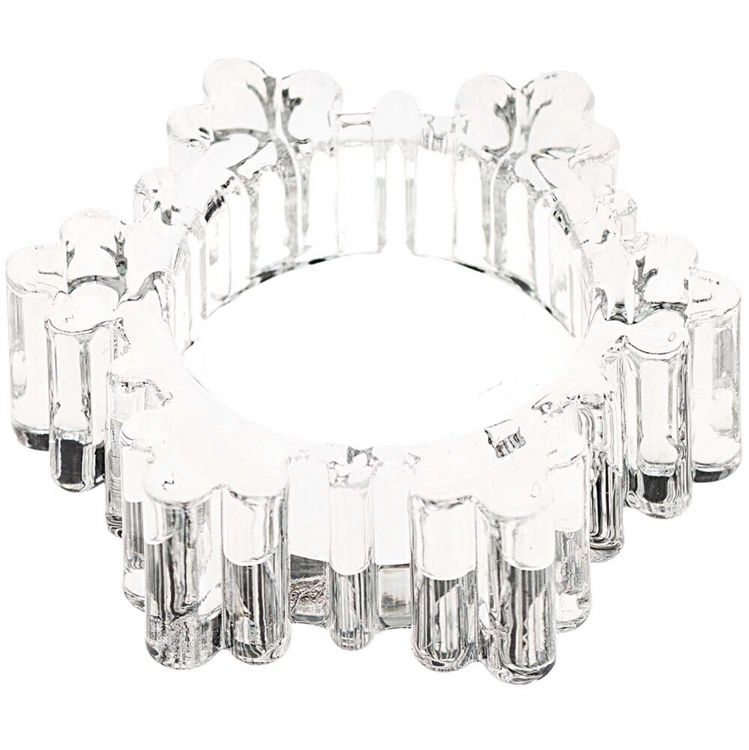 Produktbild: Teelichthalter Schneeflocke, Glas
