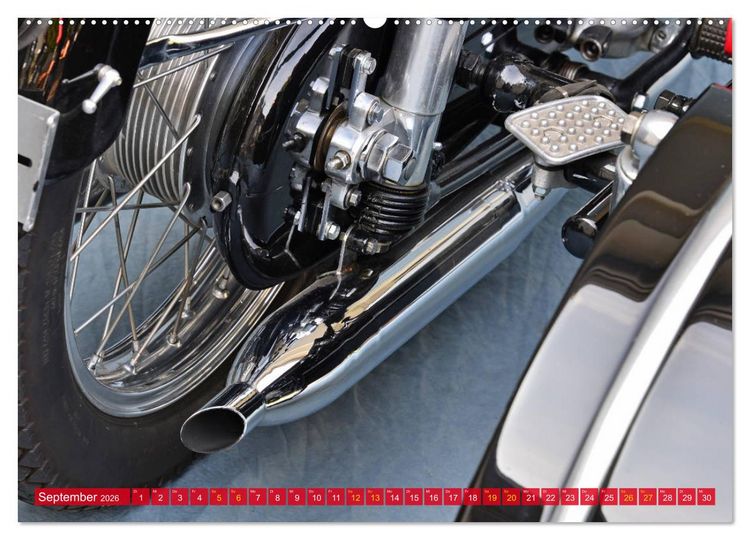 Produktbild: Horex Regina 3 mit Steib Seitenwagen S 501 (Wandkalender 2026 DIN A2 quer), CALVENDO Monatskalender