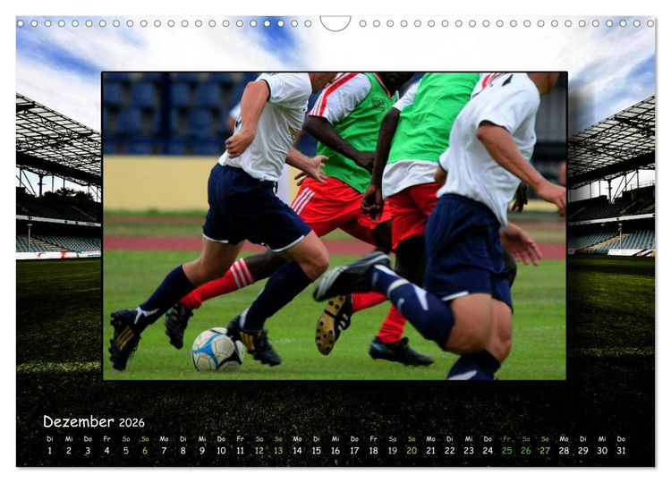 Produktbild: Fu&szlig;ball regiert die Welt (Wandkalender 2026 DIN A3 quer), CALVENDO Monatskalender