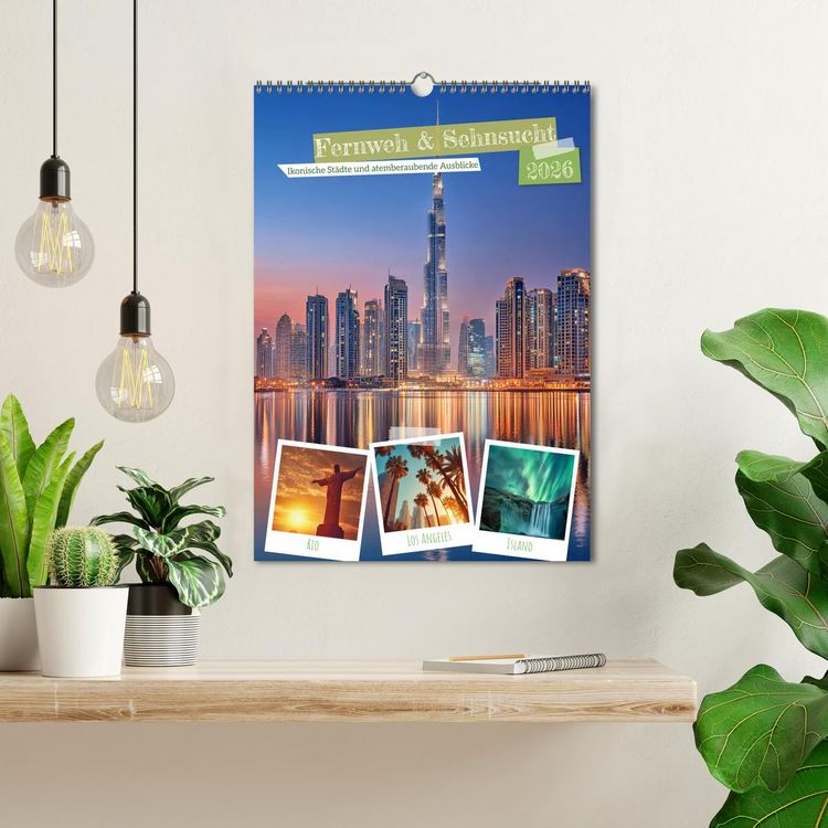 Produktbild: Fernweh & Sehnsucht (Wandkalender 2026 DIN A3 hoch), CALVENDO Monatskalender