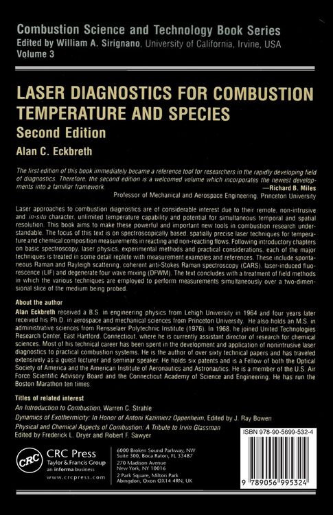 Produktbild: Laser Diagnostics for Combustion Temperature and Species