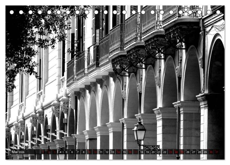 Produktbild: Mallorca monochrom (Tischkalender 2026 DIN A5 quer), CALVENDO Monatskalender