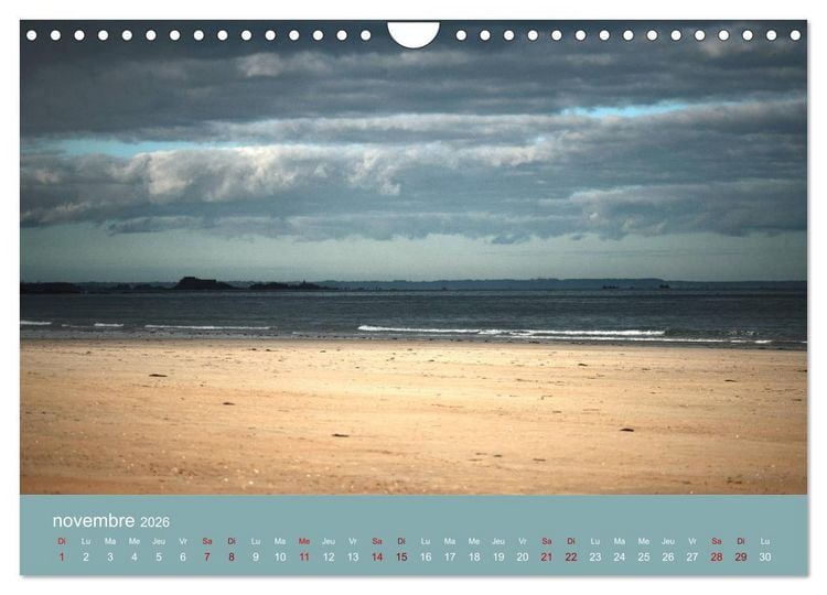Produktbild: Sillonnez la plage (Calendrier mural 2026 DIN A4 vertical), CALVENDO calendrier mensuel