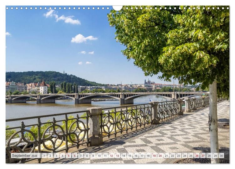Produktbild: PRAG Impressionen bei Tag und Nacht (Wandkalender 2026 DIN A3 quer), CALVENDO Monatskalender
