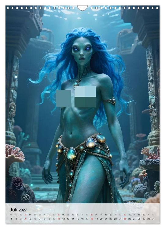 Produktbild: Alien Engel (Wandkalender 2027 DIN A3 hoch), CALVENDO Monatskalender