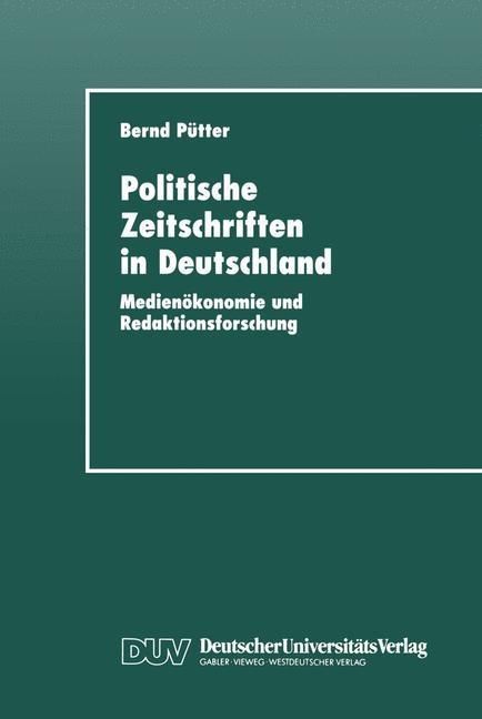 Produktbild: Politische Zeitschriften in Deutschland