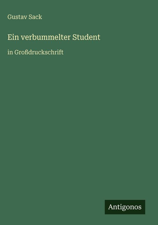 Produktbild: Ein verbummelter Student