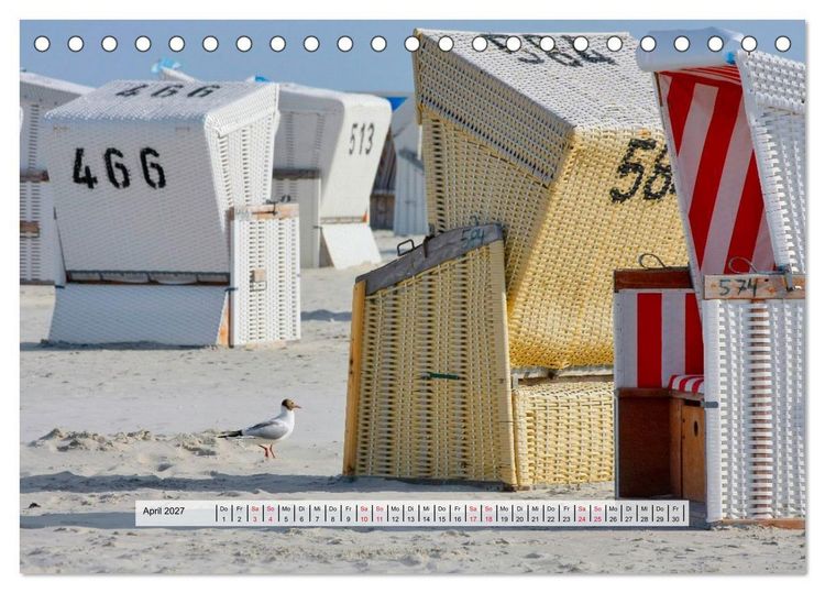 Produktbild: K&uuml;stenzauber Nordfriesland (Tischkalender 2027 DIN A5 quer), CALVENDO Monatskalender