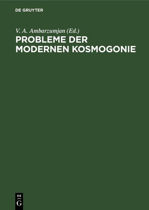 Produktbild: Probleme der modernen Kosmogonie