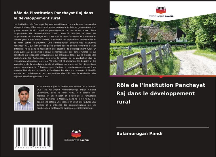 Produktbild: R&ocirc;le de l'institution Panchayat Raj dans le d&eacute;veloppement rural