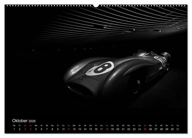 Produktbild: Black-Schwarz-Noir 2026 (hochwertiger Premium Wandkalender 2026 DIN A2 quer), Kunstdruck in Hochglanz