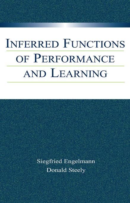 Produktbild: Inferred Functions of Performance and Learning