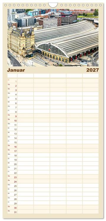 Produktbild: Familienplaner 2027 - Faszination Liverpool mit 5 Spalten (Wandkalender, 21 x 45 cm) CALVENDO