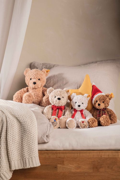 Produktbild: Steiff 113833 - Soft Cuddly Friends, Teddyb&auml;r Jimmy Love, wei&szlig;, 30cm