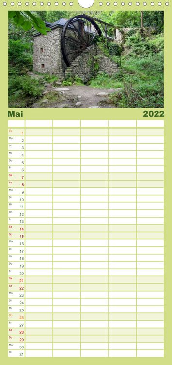 Produktbild: Familienplaner Sehnsucht Bretagne (Wandkalender 2022 , 21 cm x 45 cm, hoch)