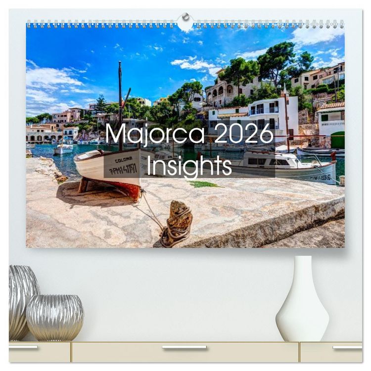 Produktbild: Majorca 2026 Insights (High Quality Premium Wall Calendar 2026 DIN A2 landscape),CALVENDO 12 Month Wall Calendar