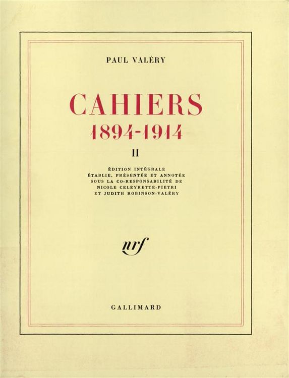 Produktbild: Cahiers 1984-1914. 2