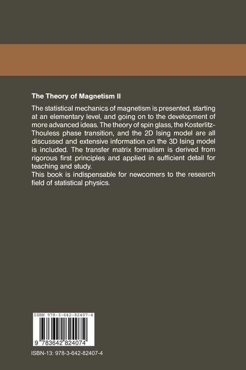 Produktbild: The Theory of Magnetism II