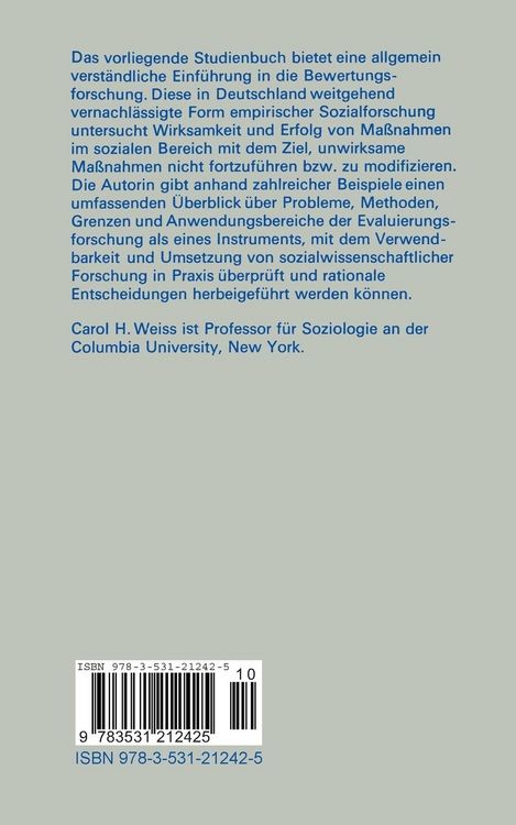 Produktbild: Evaluierungsforschung